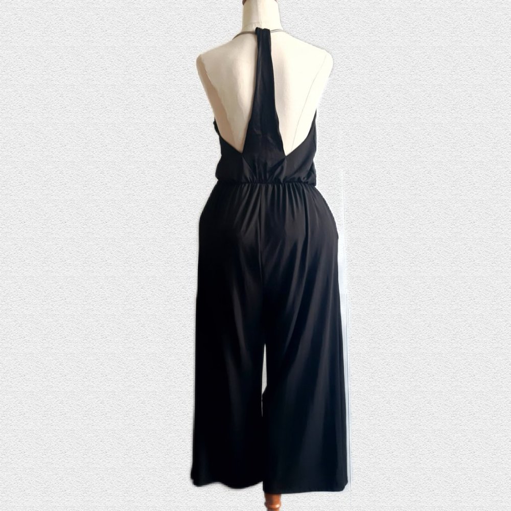 Zara One Piece Black Midi Jumpsuit Size 26   (AU 8) - Picture 2 of 6